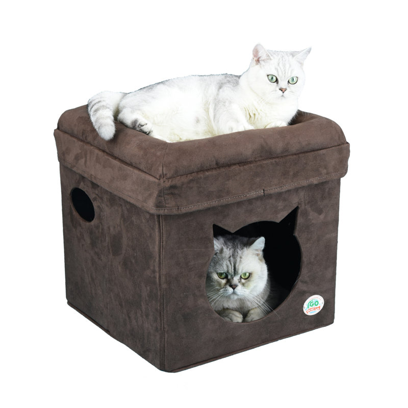 Go Pet Club 16.5" Comfy Cube Cat Tree or Condo & Reviews Wayfair